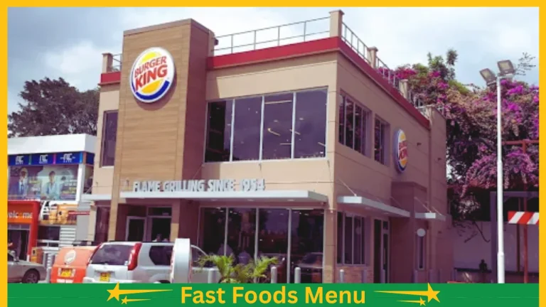 Burger King Menu Prices Kenya