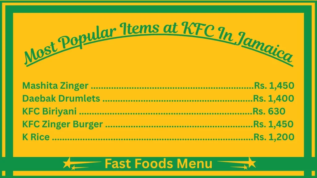KFC Menu Prices In Sri Lanka 2 Most Popular Items On the KFC Sri Lanka Menu