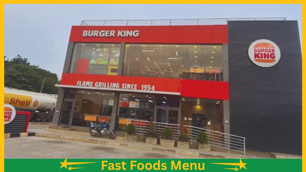 Burger king Menu Prices Ghana - 2026