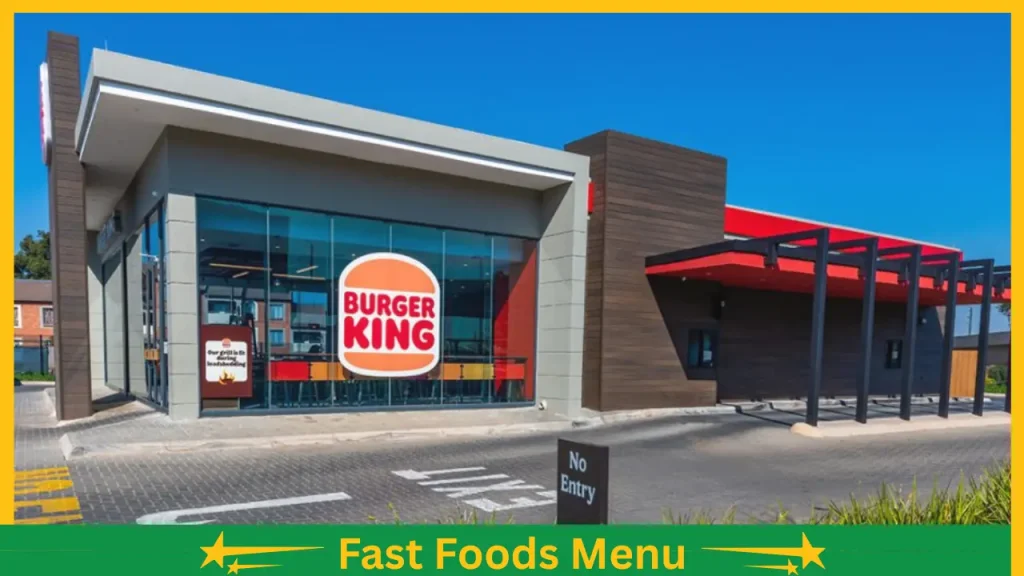 Burger King South Africa Menu and Prices