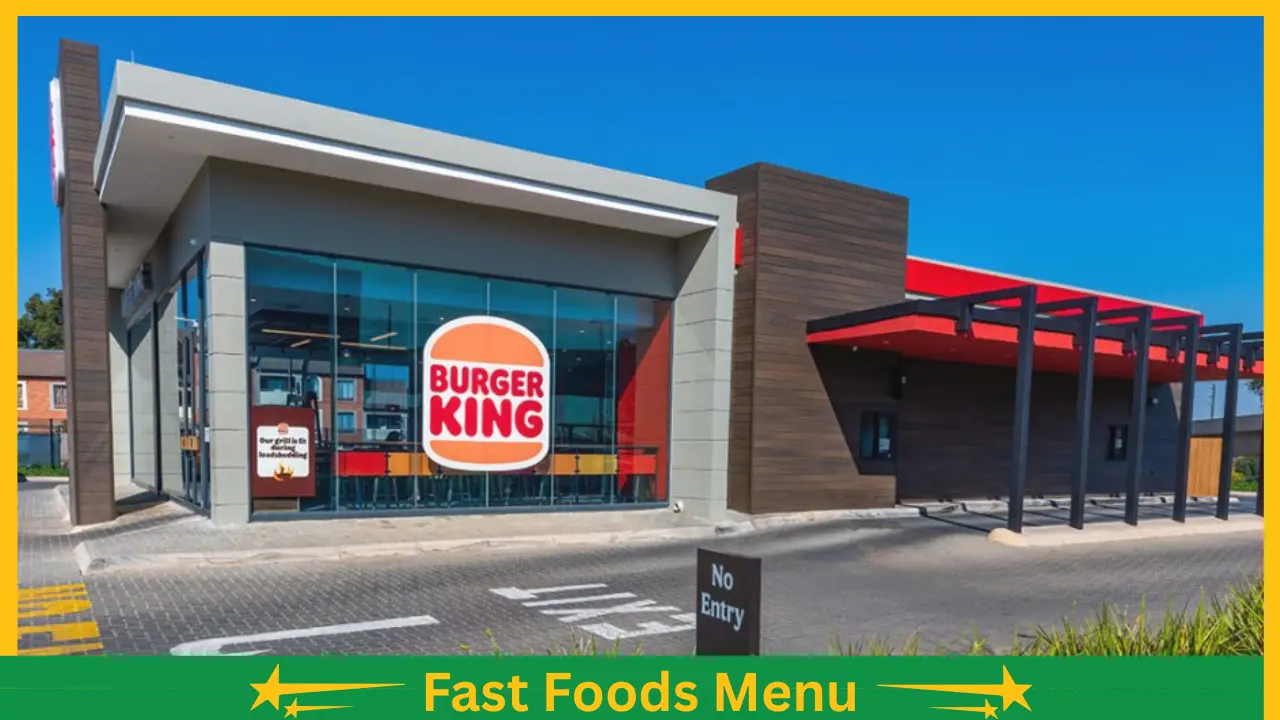 Burger King South Africa Menu and Prices