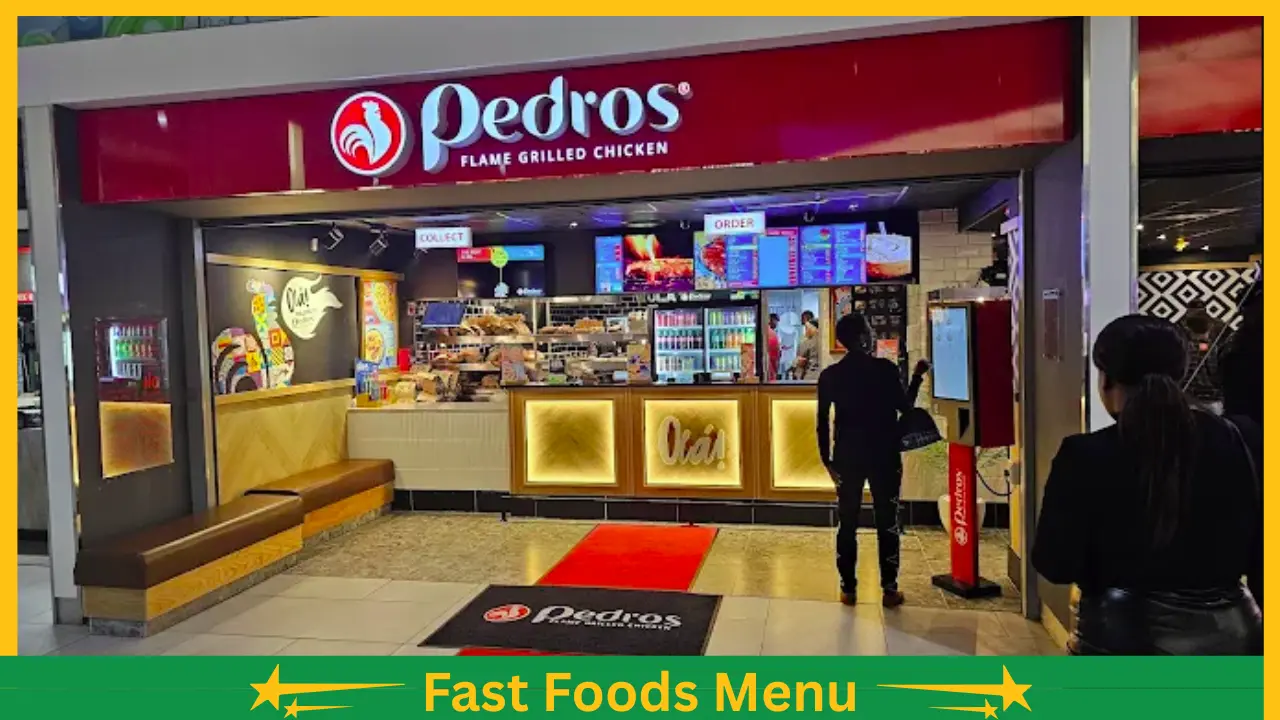 Pedros South Africa Menu and Prices