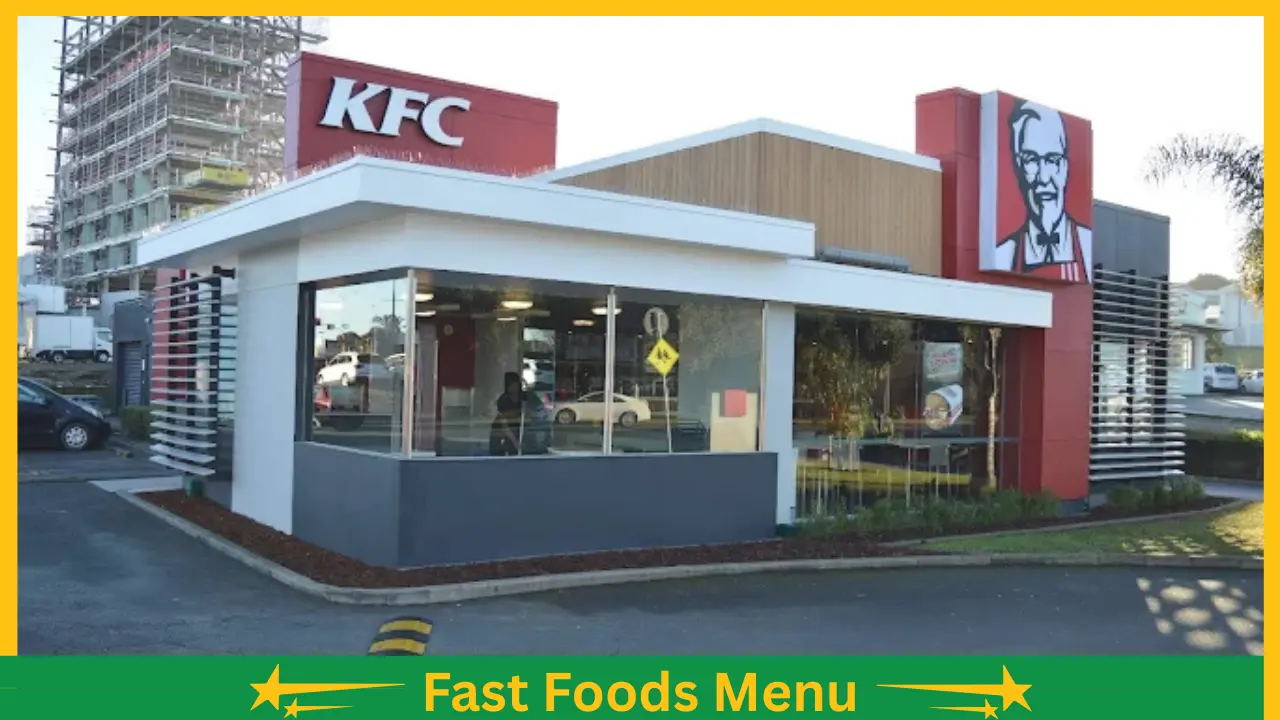 KFC NZ menu with prices