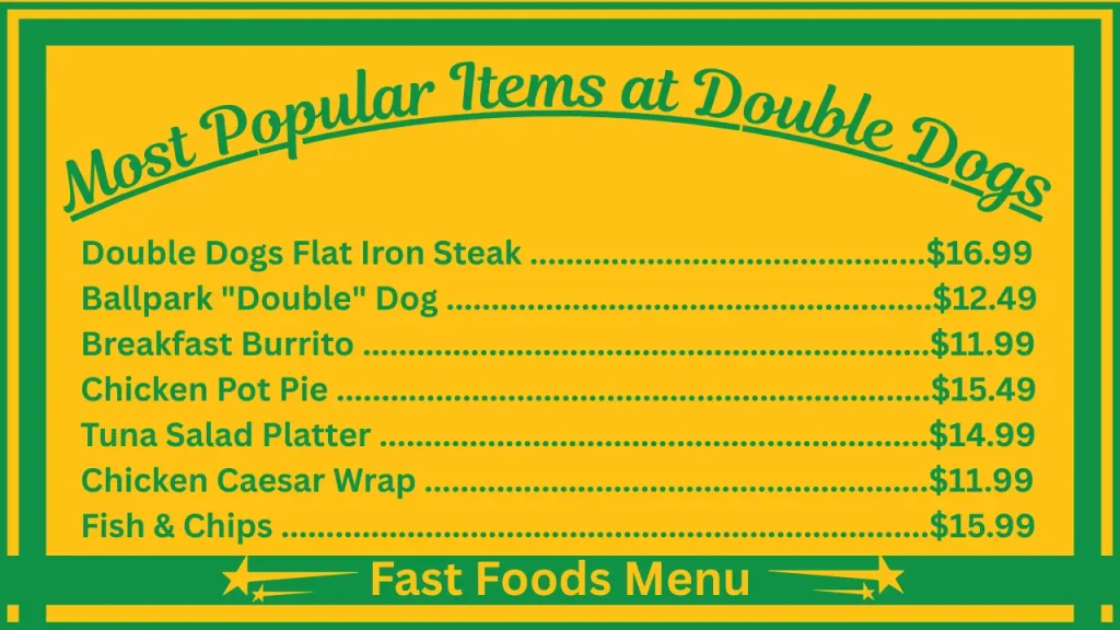 Double Dogs Menu Prices in the USA 2 Most Popular Items at Double Dog