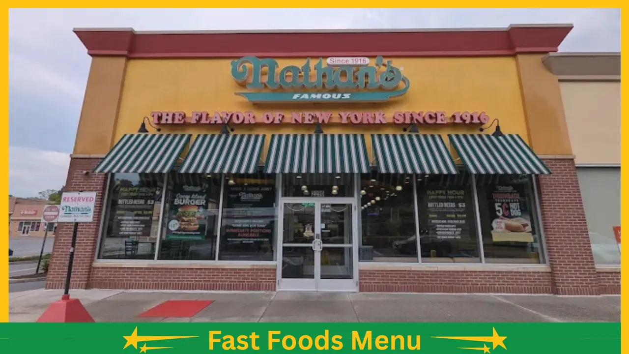 Nathan's Menu with Prices in the USA - February 2026