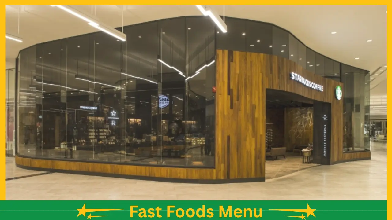 Starbucks South Africa menu and prices