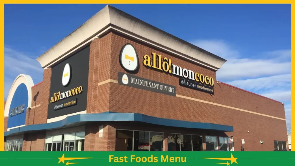 Allô mon Coco Menu avec prix au Québec, Canada 2 restaurant Allô mon Coco menu et prix Canada