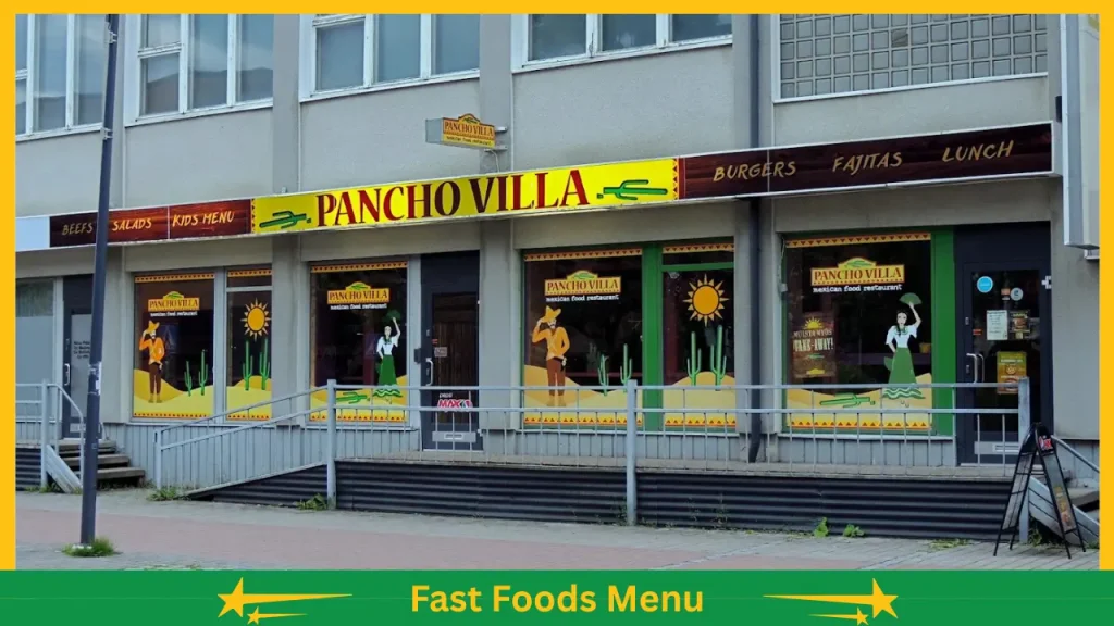 Pancho Villa menu hinnat Suomessa 10 Pancho Villan menu ja hinnasto Suomessa