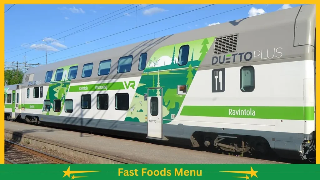 VR Ravintolavaunun menu ja hinnat Suomessa 9 VR Ravintolavaunun hinnasto Suomessa