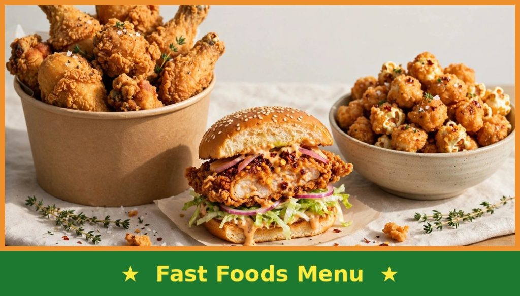 KFC Menu With Prices in Canada – October 2026 5 KFC menu prices Canada — fried chicken bucket, Zinger burger and popcorn chicken at KFC Canada